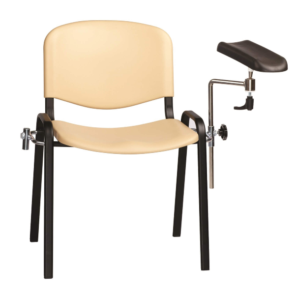 Phlebotomy Chair - Plastic Moulded Seats - Beige