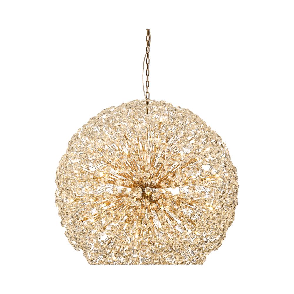 Luxuria Paramount 120cm Pendant 1.2m Sphere 64 Light G9 French Gold / Crystal