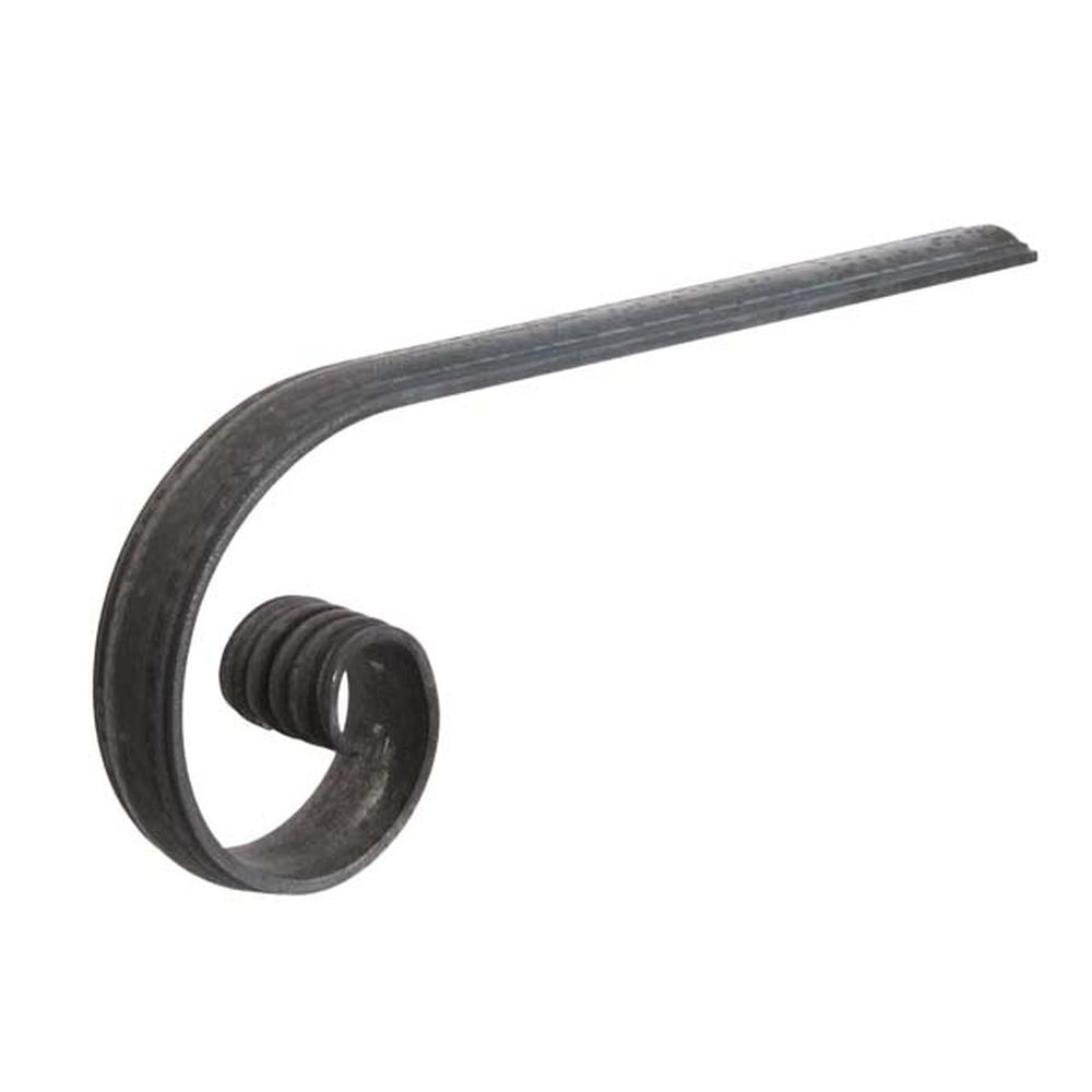 Handrail End - L 170 x H 400mm50 x 14mm Convex Bar - Feather Edge