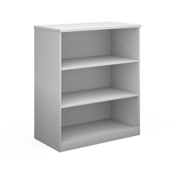 Deluxe Bookcase with 2 Shelves - White