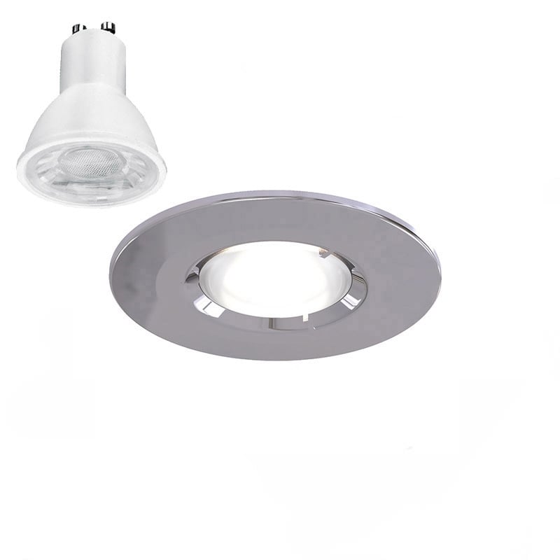 Ansell Edge Chrome Downlight 5W 3000K Non Dim