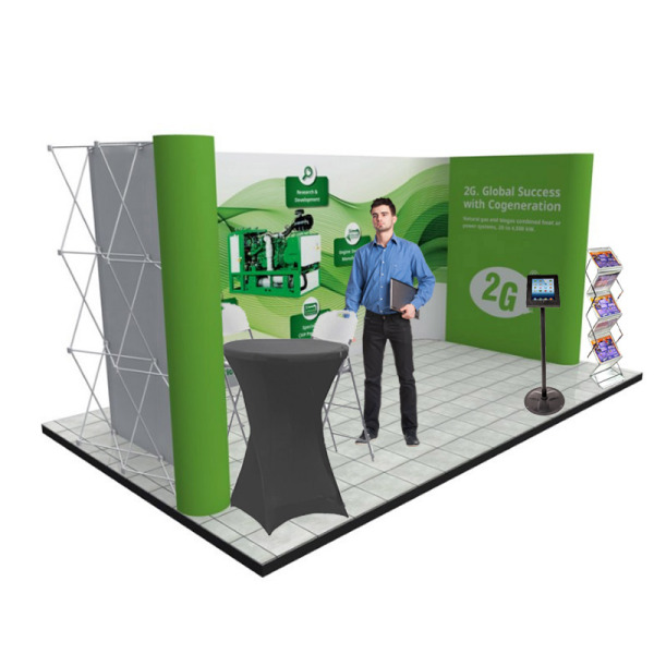 5x3m Linked Popup Stand Exhibition Bundle - Pro Kit 1507