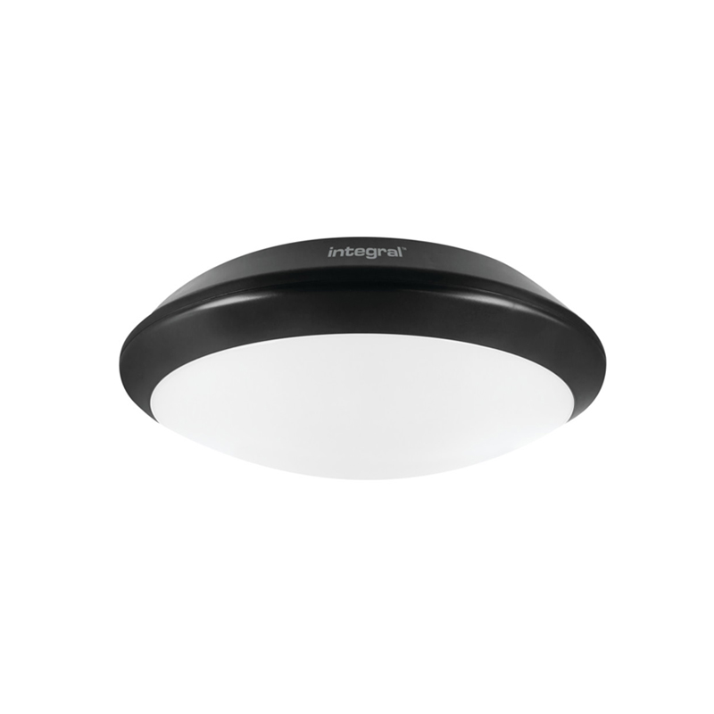 Integral Microwave Sensor Tough Shell LED Bulkhead Matt Black