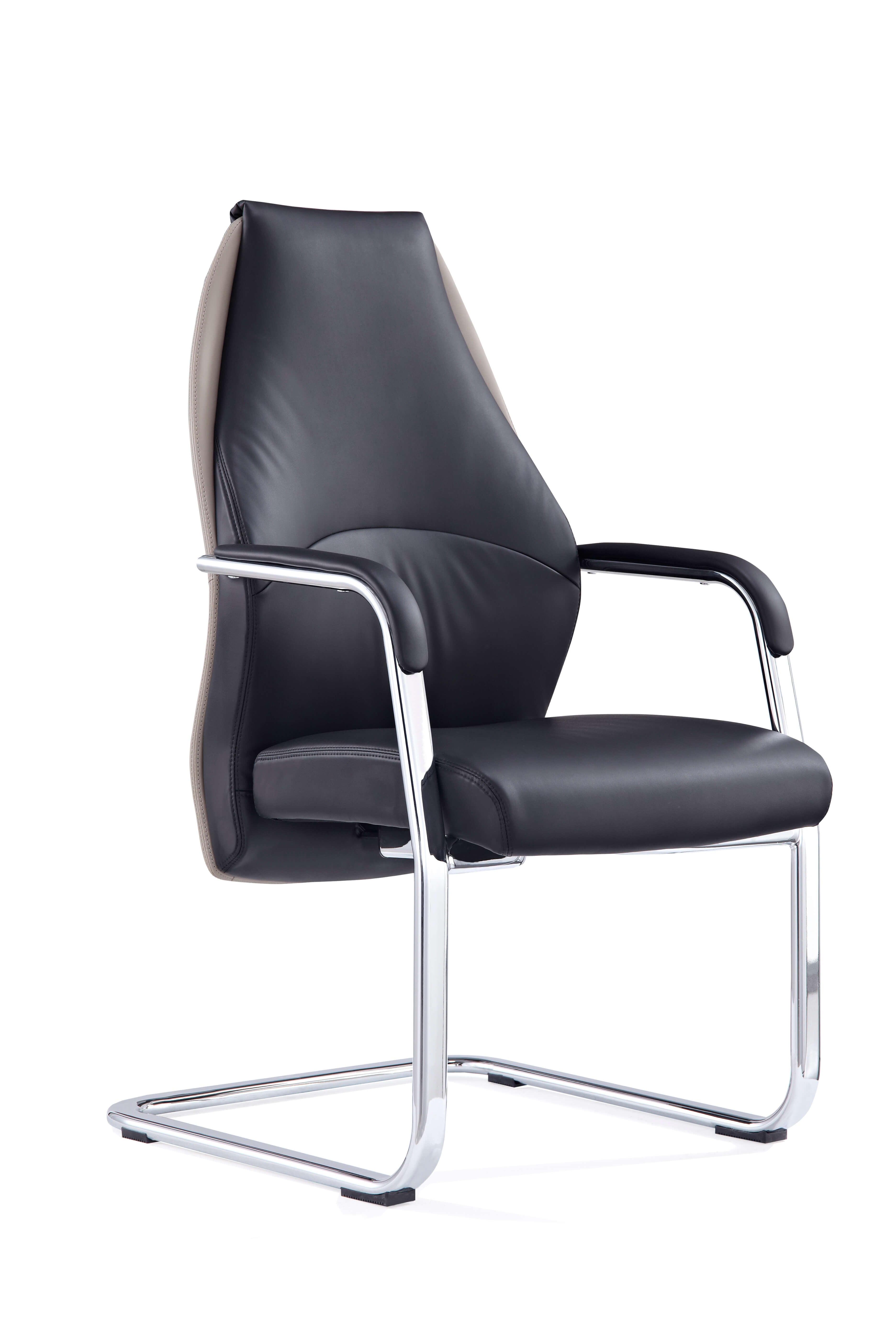 Specialising In Mien High Back Bonded Leather Cantilever Visitor Chair UK