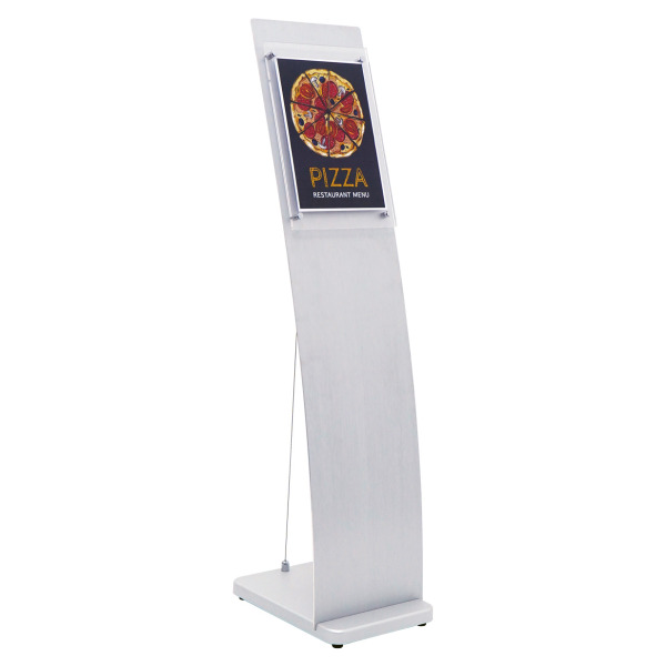 Curved A4 Free Standing Information Holder