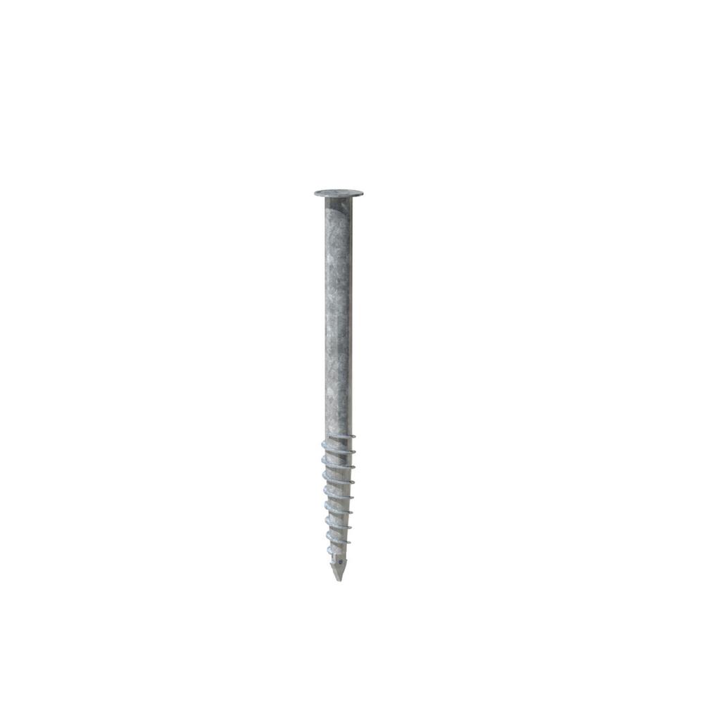 Ground Screw - F200 - 1050 x 76mm Galvanised Steel to DIN ISO 1461 