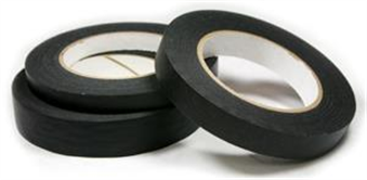 50mm x 50m Black Masking Tape