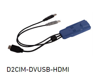 D2CIM-DVUSB-HDMI Raritan Dominion KX2 Digital HDMI, USB CIM required for virtual media (BIOS access), absolute mouse synchronization, tiering, audio and Smart Card/CAC use