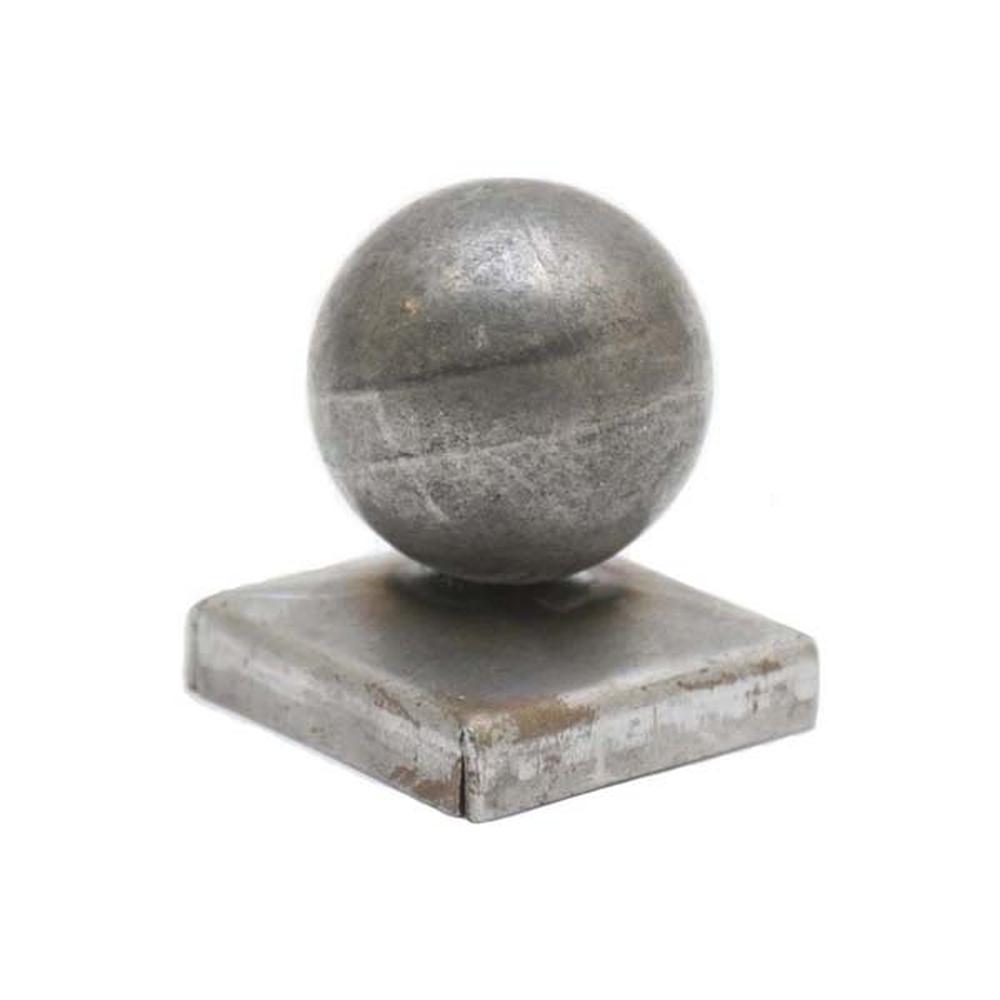 Post Cap - 50mm Diameter Hollow Sphere50mm Square Base