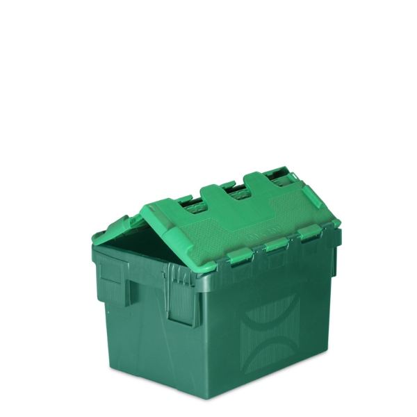 Attached Lid Container 20 litre - Green