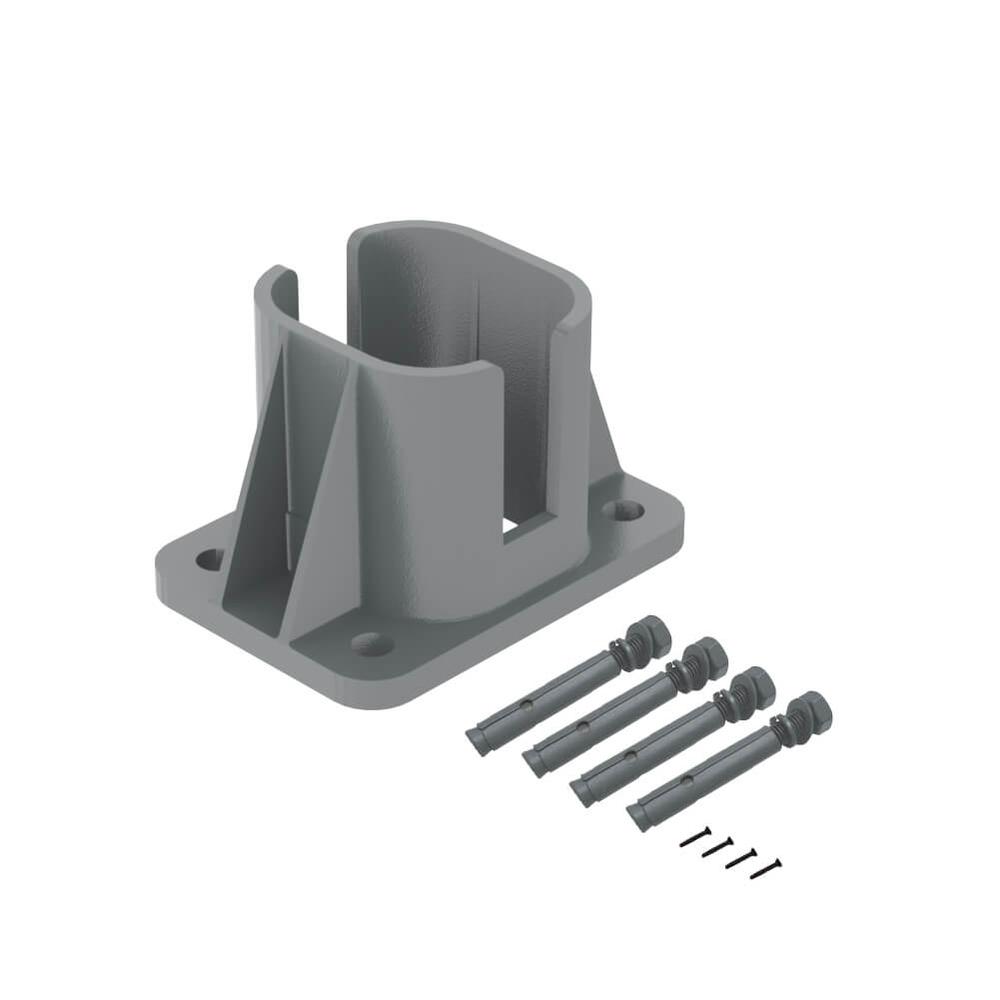 Grey Base Foot (with 4 bolts + 4 screws) 