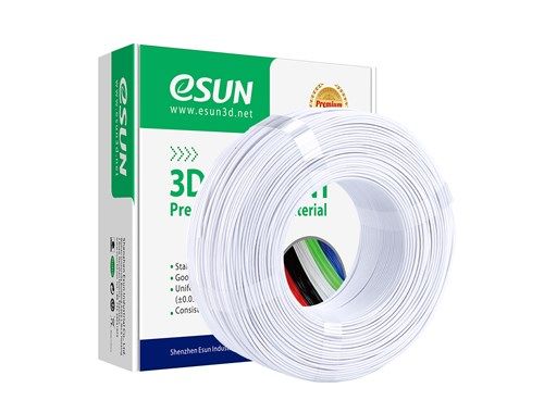 eSUN PLA+ Cold White 1.75mm 1Kg 3D Printing filament refill coil
