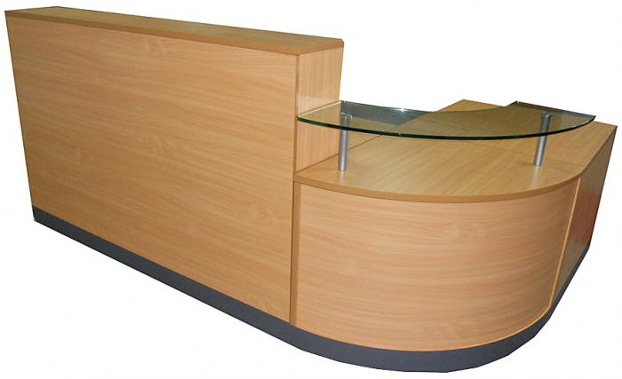 Reception Desk Counter - Beech Huddersfield