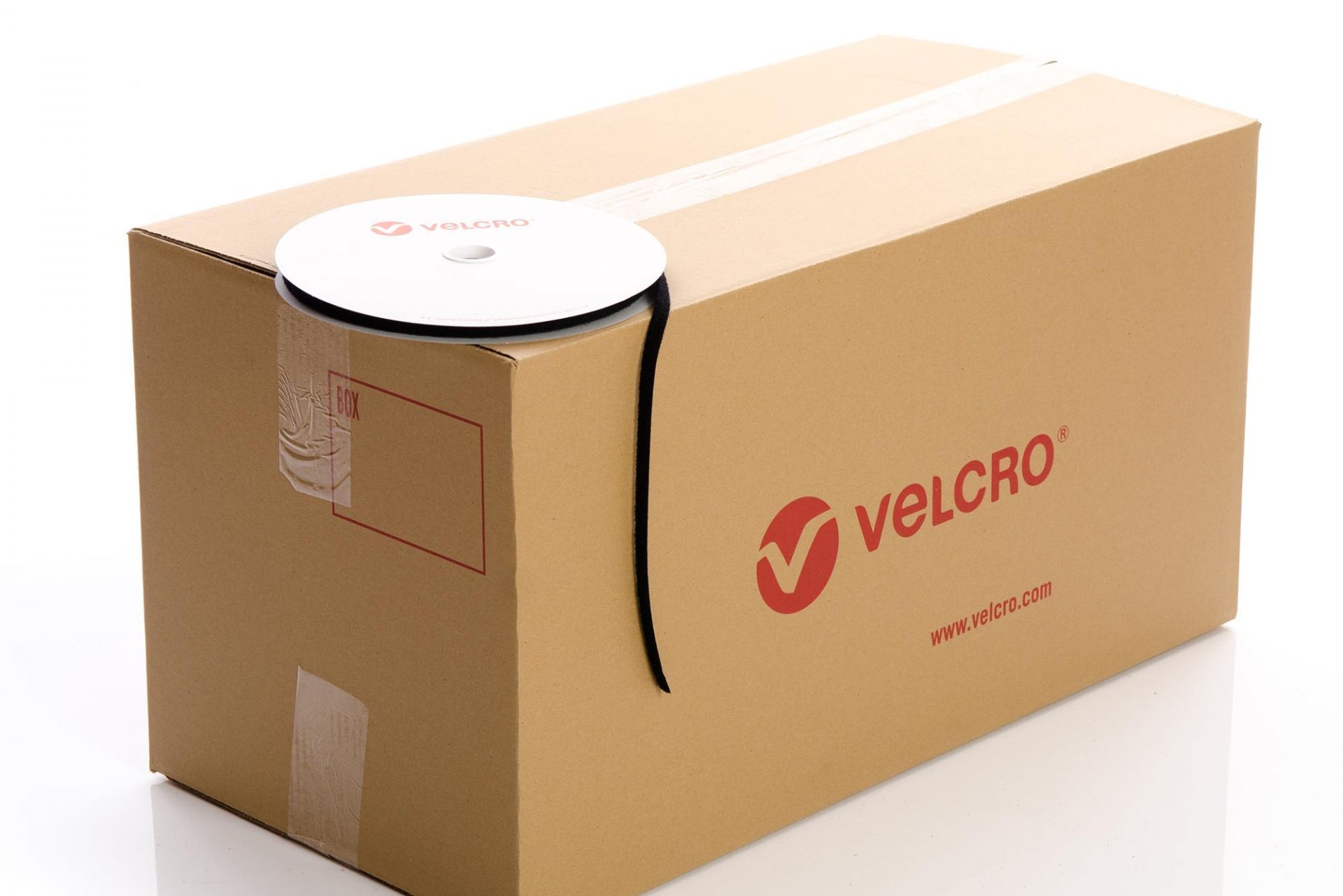 VELCRO� Brand Sew-on 10mm tape WHITE HOOK case of 60 rolls