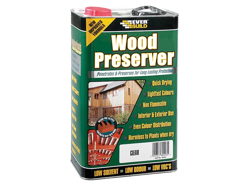 Everbuild Lumberjack Clear Wood Preserver 5L