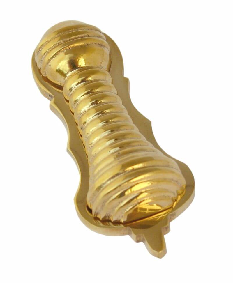 Anvil 83554 Pol. Brass Beehive Escutcheon