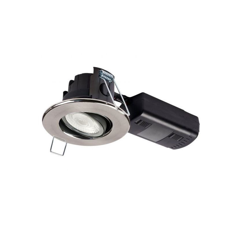 Collingwood H4 Pro Lumen & CCT Switchable Adjustable Brushed Steel Downlight