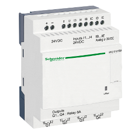 SR2E121BD compact smart relay Zelio Logic - 12 I O - 24 V DC - clock - no display