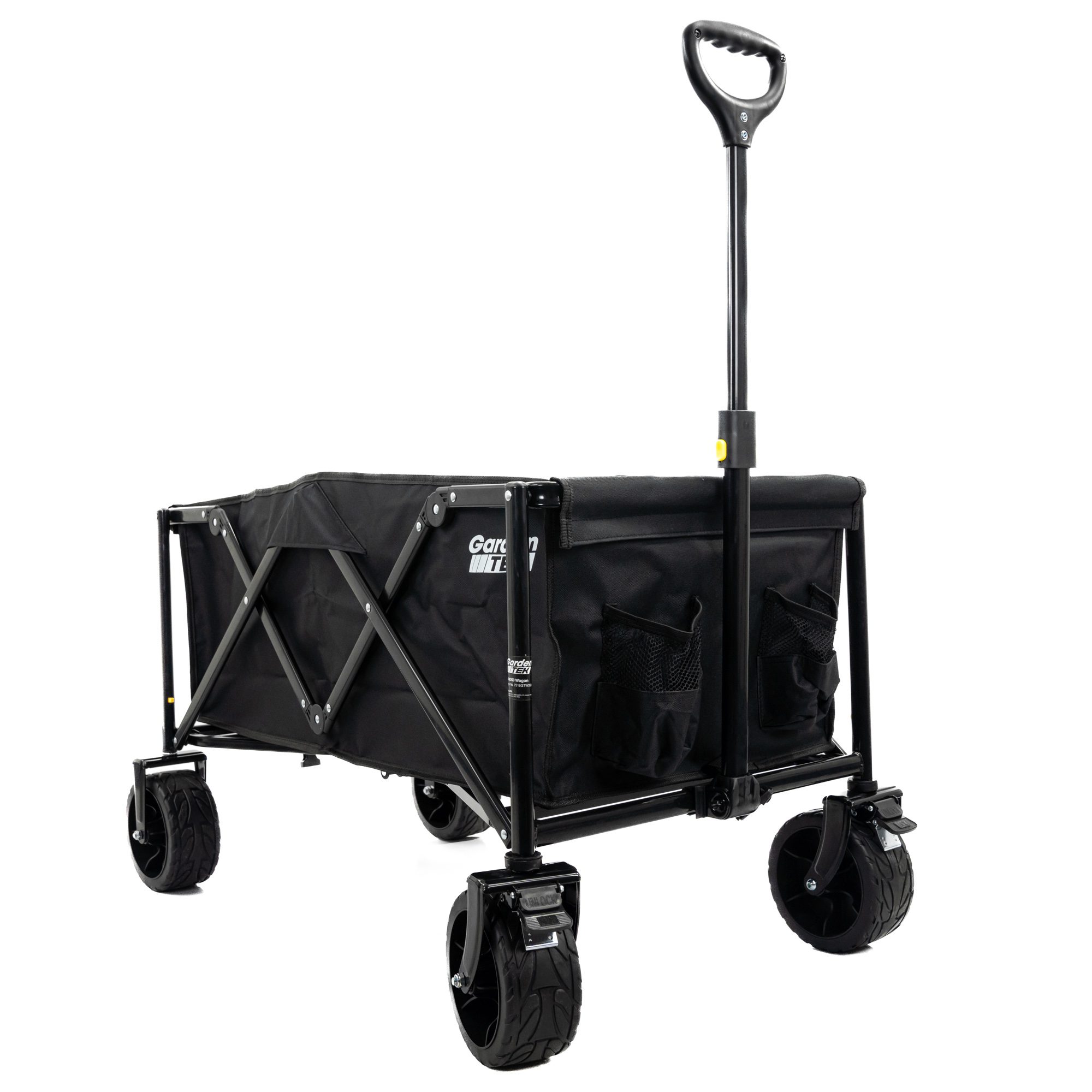 GardenTek Garden Trolley On Wheels, 120kg Load, 135L Capacity With Brakes 