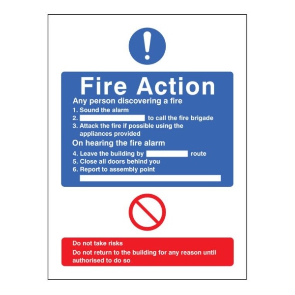 General Fire Action - Adapt-a-Sign