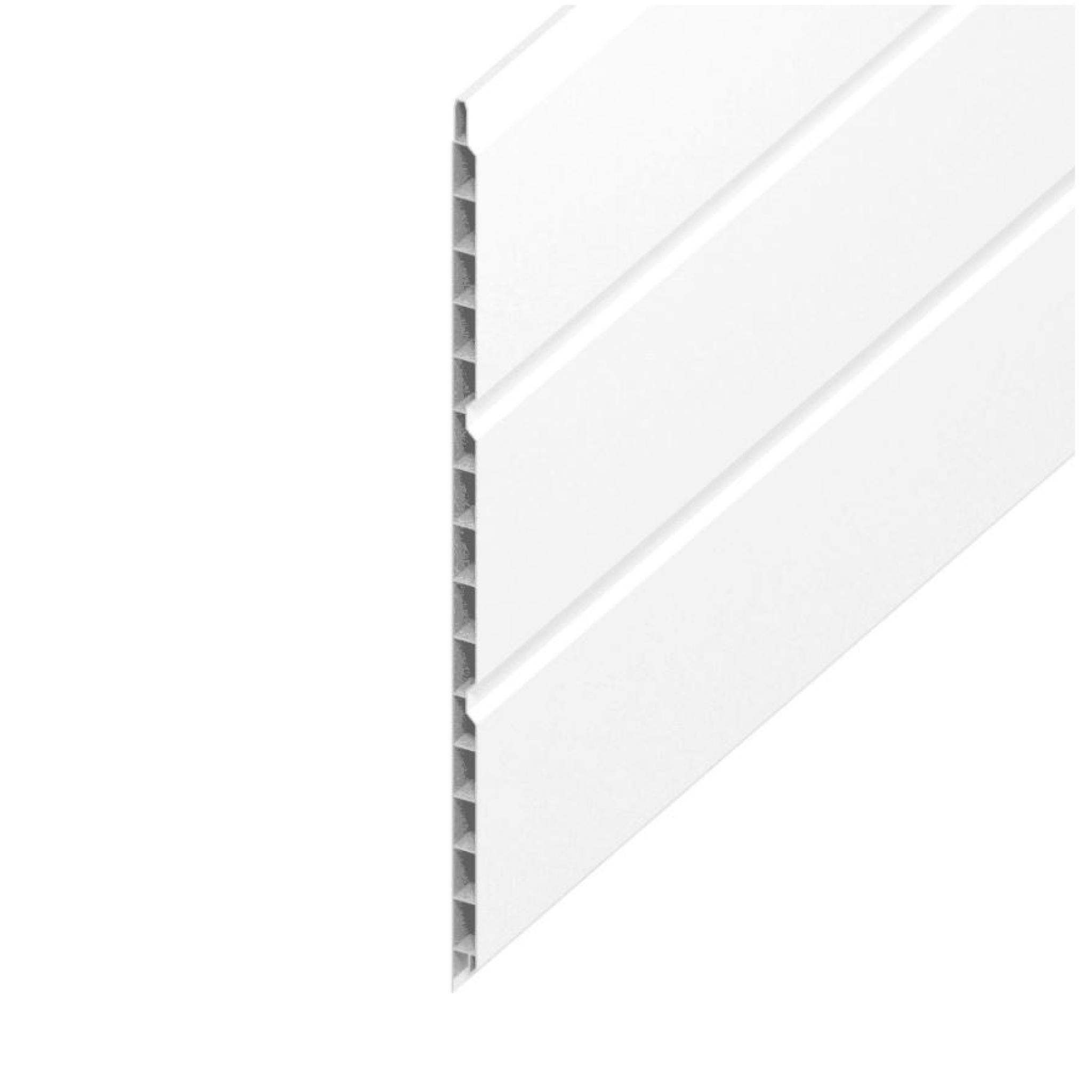 Economy White Hollow Soffit / Cladding 300mm