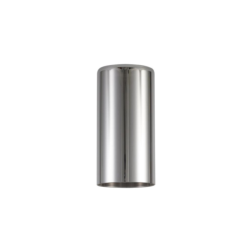 Luxuria Apex 100x200mm Tall Cylinder (A) Chrome Glass Shade