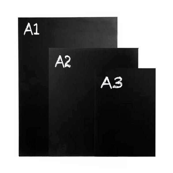 Wall Mounted Unframed Chalkboards - A1, A2, A3