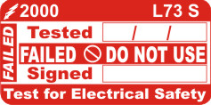 L073 S - FAILED Test Labels ...Protec Tab
[L73S]