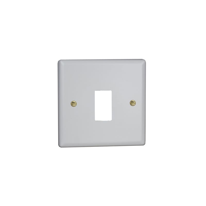 Varilight Vogue 1G Single Plate with Yoke Matt White