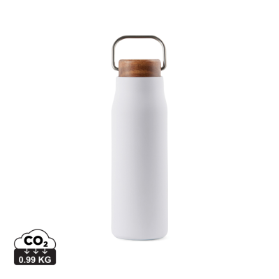 VINGA CIRO RCS RECYCLED VACUUM BOTTLE 300ML in White.