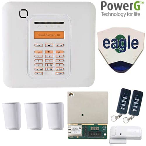 Visonic PowerMaster-10 Wireless Home Alarm With PowerLink 3