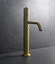 Twist Brass Tall Basin Mixer (47BC)