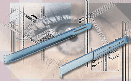 Fujitsu NC14003-T592 FD-1000AT Console Drawer Guide Rails (Outside Mounting)