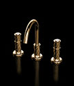 Twist Gold 3-Piece Deck Basin Tap (47GE)