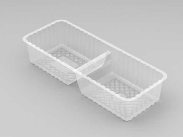 2 Cavity Long Biscuit Tray