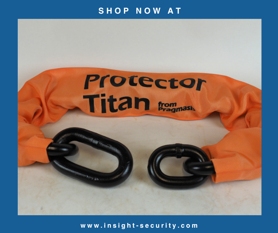 Protector Titan 22mm High Security Chain with extended end link