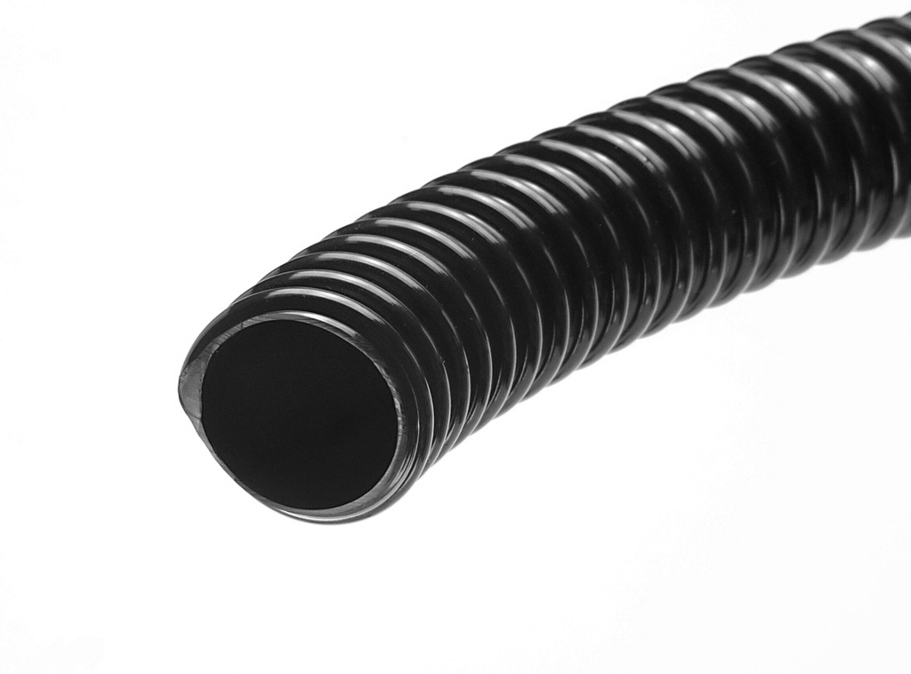 Black Light Duty PVC Suction Delivery Hose - 19mm ID x 25mm OD
