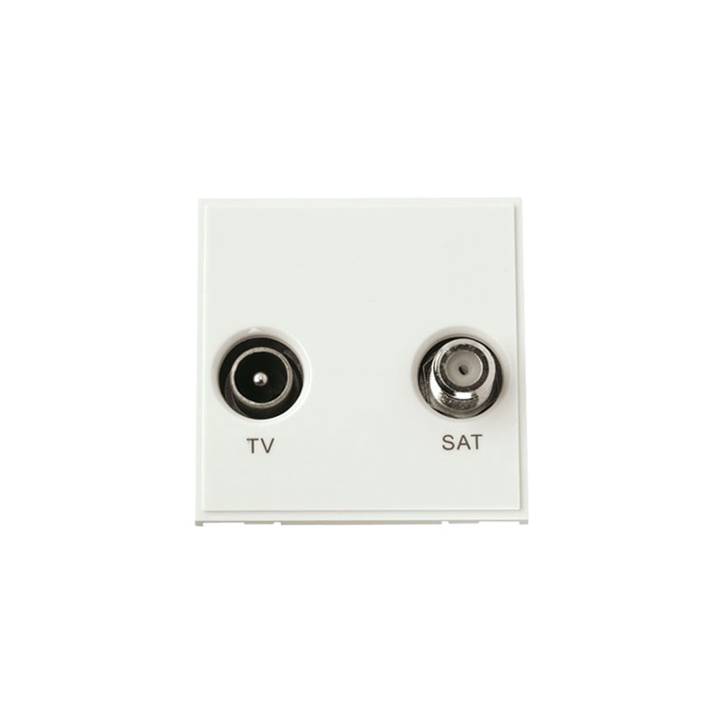 Click New Media Diplexed TV and Satellite Module White