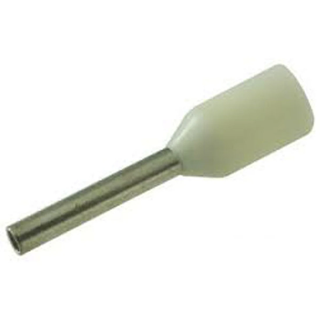 BOOTLACE FERRULE 0.5MM WHITE 8MM LONG (PACK OF 100)