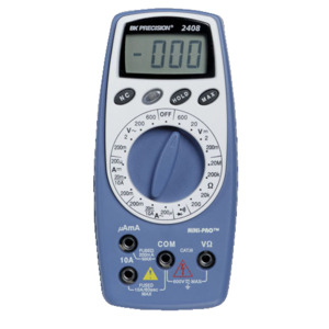 B&K Precision 2408 Mini-Pro Multimeter w/Non-Contact Tester, 600 V, 10 A, 2400 Series