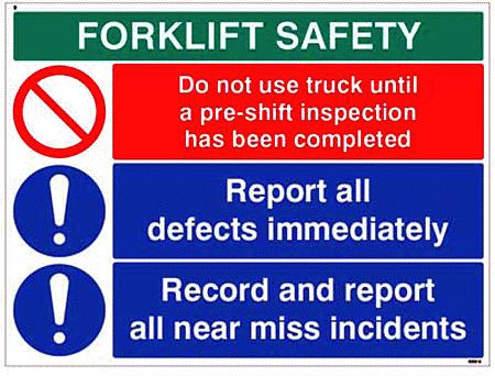 Forklift Safety Report defects and near misses…