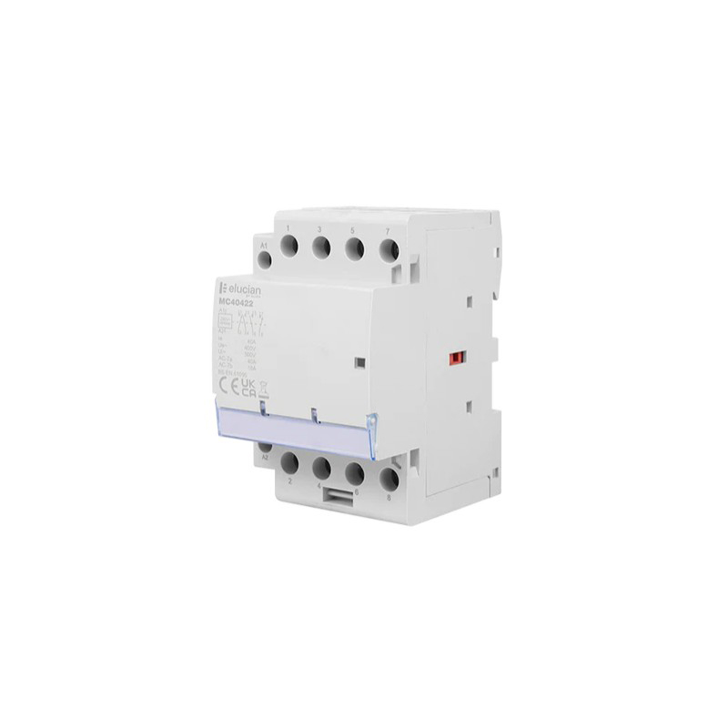 Click Elucian 4 Pole 3 Module 40A 2 x N/O  2 x N/C Contactor