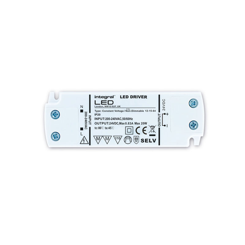 Integral Ultra-Slim Non Dimmable 24V DC Constant Voltage Driver 50W