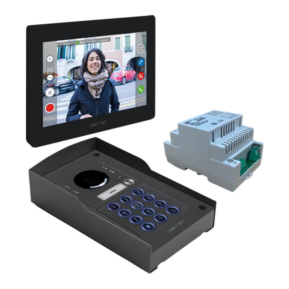 1 Button and Keypad MTM Video Kit FlushMount - Black