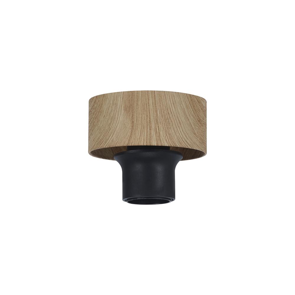 Luxuria Meash 10cm Ceiling Light (FRAME ONLY) E27 Matt Black / Teak