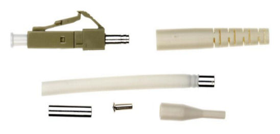 FBR-CON-S-MM-LC LC Fibre Optic Connector MultiMode (Simplex) Cold Cure 2mm 3mm Boot 900UM