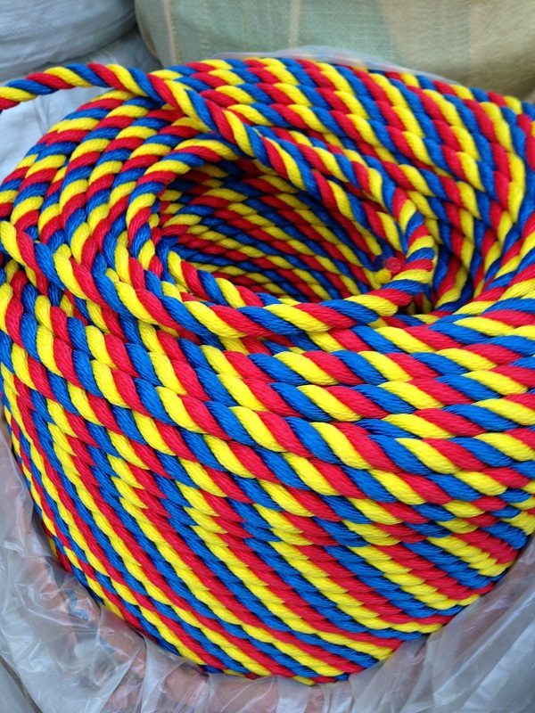 16mm Multifilament Soft Rope - Multicolour & Black