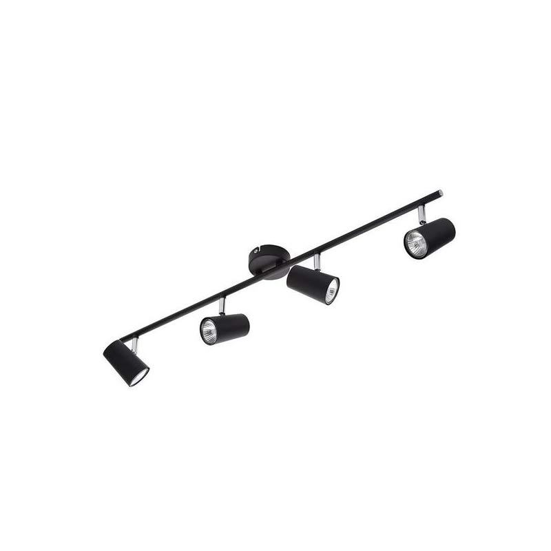 Forum Harvey 4 Light Bar GU10 Spotlight Black