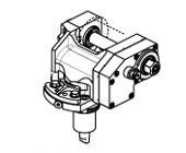 Axial geared-up 1:2 driven tool