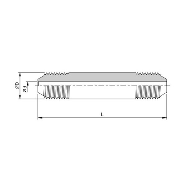 3/8" 10000 PSI Nipple 316 Stainless Steel Sour Gas Service Fitting